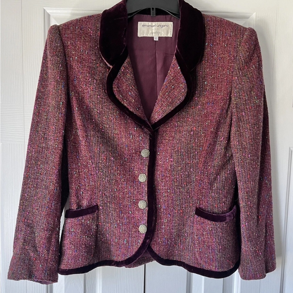 Emanuel Ungaro Blazer with Velvet Collar